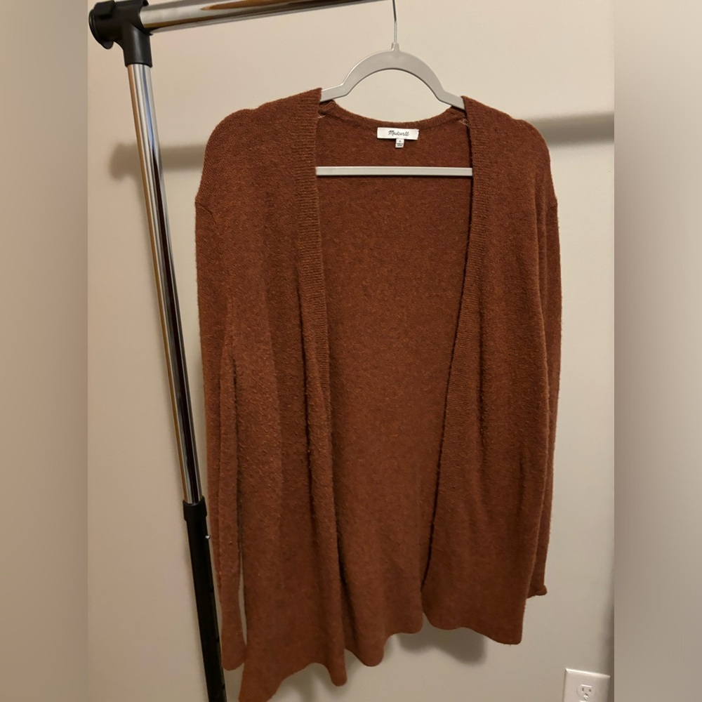 Madewell Cardigan - Deep Rust color - Size S